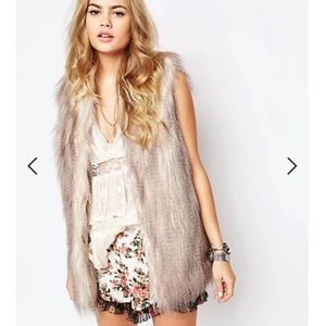 River Island Faux Fur Vest
